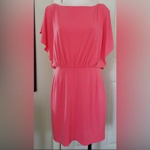 Jessica Simpson Coral Mini V Swoop Back Dress SZ 6